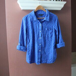 Tommy hilfiger cotton plaid roll tab botton down shirt new